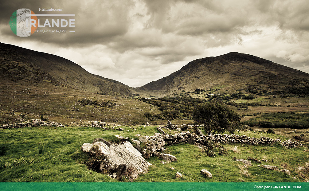 Paysage irlandais dans le comté de Kerry