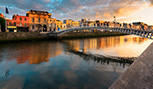 Coucher de soleil à Dublin